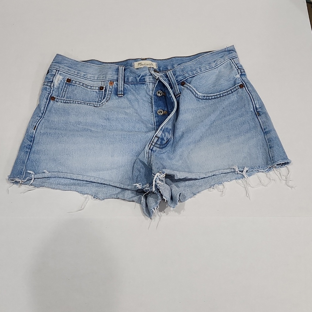 Madewell Button Fly Relaxed Denim Shorts Size 30